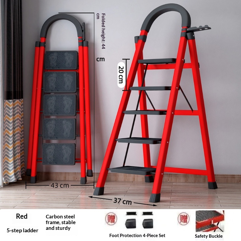 (Hebilla a presión Seiko) Escalera roja con pasamanos de 5 peldaños