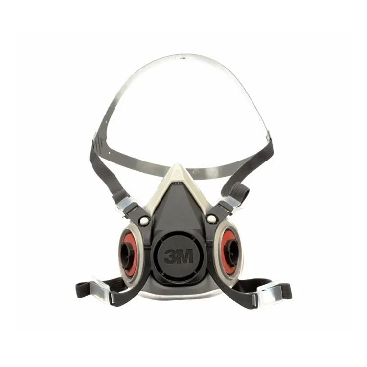 3m 6100 Masque de protection à gaz de sécurité Masque respiratoire réutilisable