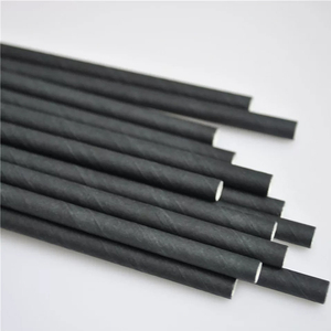 环保木材散装吸管金银条纹彩色派对用吸管 - Product Image 2