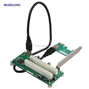 Adaptador PCI Express a PCI Dual, tarjeta de expansión con ranura X16 PCIe, Cable USB 3,0, convertidor de tarjetas - Product Image 1