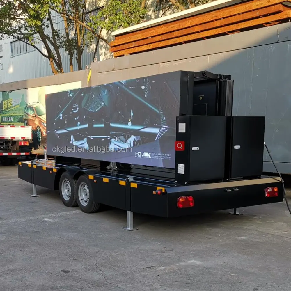 Outdoor Large Advertising Trucks LED Digital Signage Bildschirm Mobile Trailer LED-Anzeige