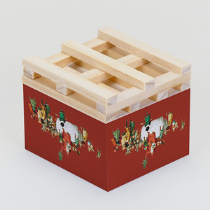 Bloc de notas adhesivas cuadradas impresas con logotipo personalizado, Cubo de papel compensado con función de hojas sueltas, bloque de notas de colores arcoíris promocional - Product Image 2