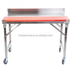 带4轮切割板的不锈钢折叠工作台 - Product Image 1