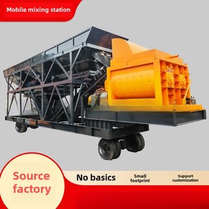 <strong>Js750</strong> Type Automatic All-in-One Mobile Mixing Station 500 Free Basic Forced <strong>Mixer</strong> with Core Engine and Pump Components