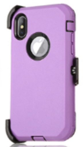 Purple and black