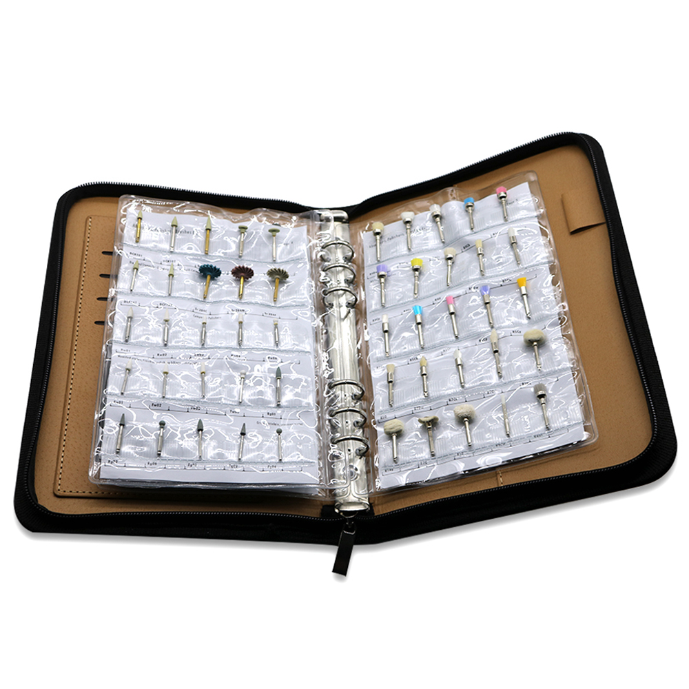 140 PCS Dental Prophylaxis Polisher Kit Silicone Burs Prophy Cup Brush