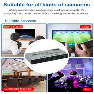 Supports 4K 3D HD <strong>HDMI</strong> <strong>Switcher</strong> <strong>HDMI</strong> Switch <strong>5</strong> in <strong>1</strong> Out <strong>hdmi</strong> Switch 5x1 with Remote Control for PS4 Xbox - Product Image 6