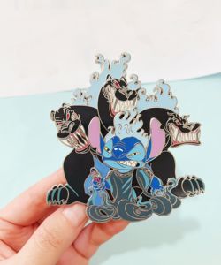 Nhà máy số lượng lớn biểu tượng tùy chỉnh phim hoạt hình kim loại ve áo pins kính màu men cứng <span class=keywords><strong>Pin</strong></span> - Product Image 5