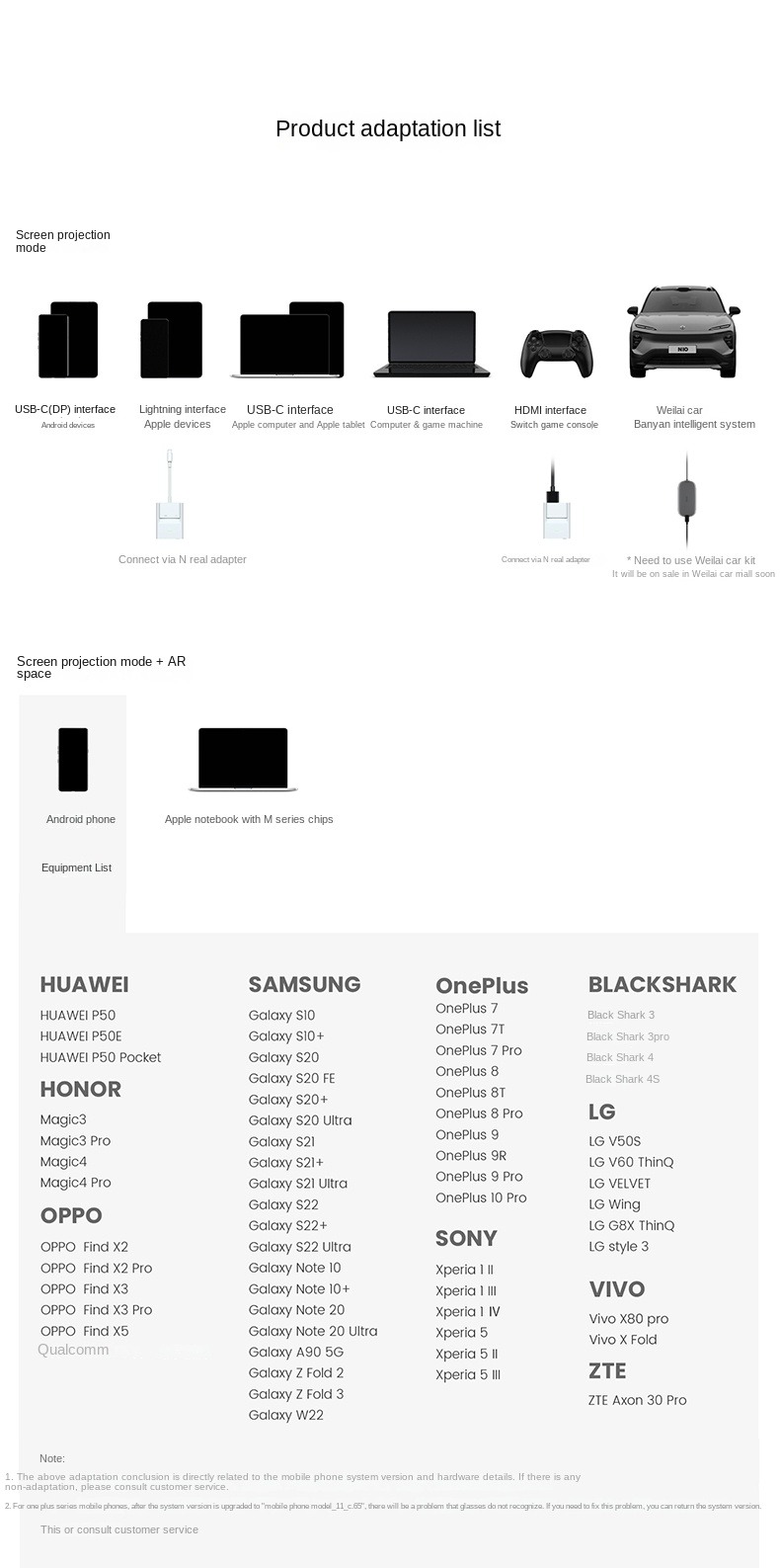 Nreal Air Smart AR Glasses Portable HD Private Giant Screen Viewing Mobile Computer Screen Projection Game Peripherals Glasses