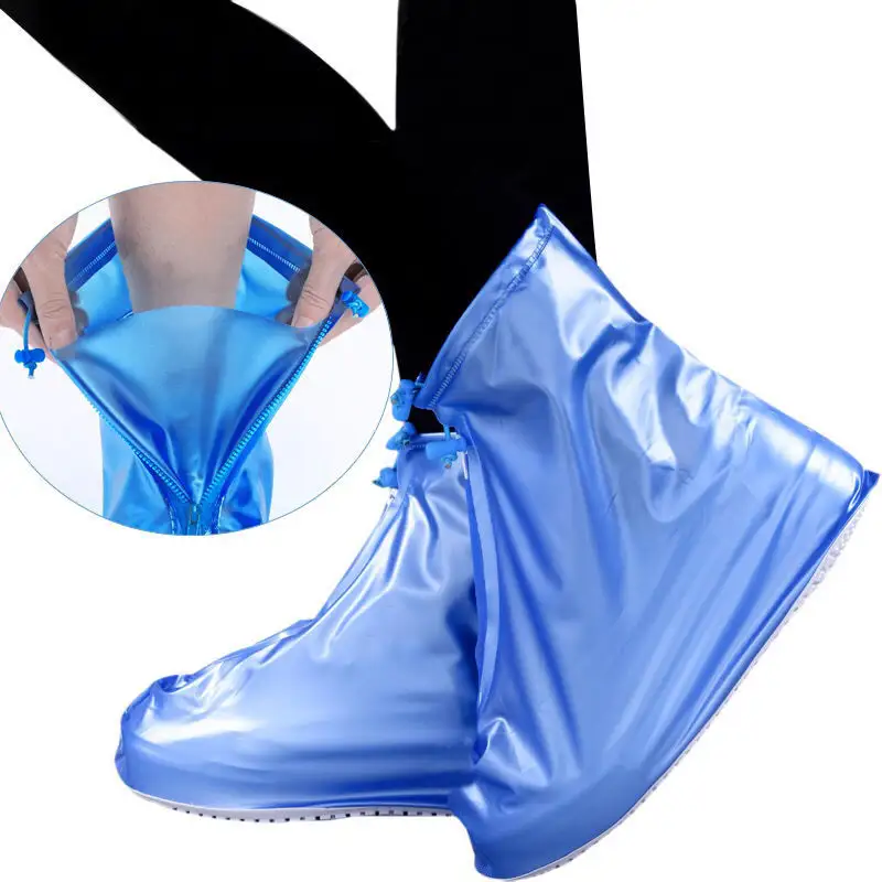 Capa de chuva reutilizável para uso ao ar livre popular, capa de silicone para sapatos, meias de chuva de borracha à prova d'água