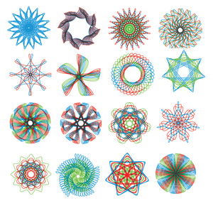 Divertente multifunzionale fiore curva giocattoli plastica magica disegno geometrico righello <span class=keywords><strong>Spirograph</strong></span> per bambini strumento di disegno - Product Image 6