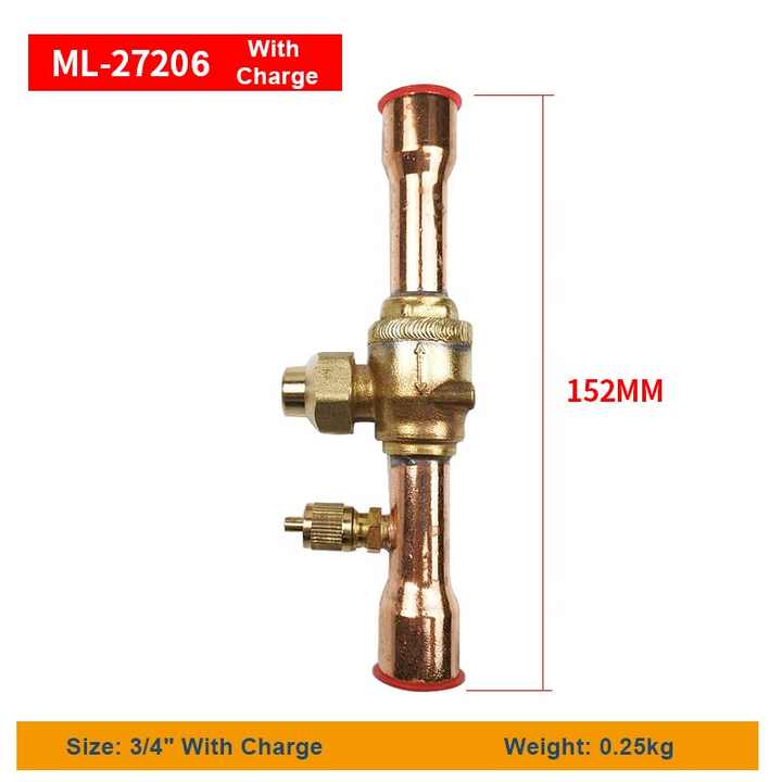 Durable HVAC Brass Shut-Off Ball Valve for Air Conditioning Refrigeration Parts