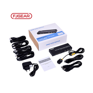 Interruptor de pantalla dual Fjgear 4K HDMI KVM de 60Hz con dos ordenadores que comparten un ratón y un teclado y dos monitores, 1, 2 unidades - Product Image 5