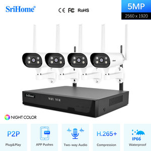 Telecamera di sicurezza Wireless SriHome videoregistratore di rete 2MP 4CH telecamera di sicurezza senza fili sistema di visione notturna sistemi Cctv - Product Image 2