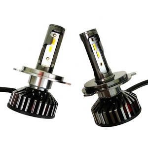 70W 8400LM çift renk beyaz sarı Hi Lo işın H4 <span class=keywords><strong>LED</strong></span> farlar <span class=keywords><strong>Led</strong></span> ışık farlar Fan sürücü 9005 9006 h3 H7 H11
