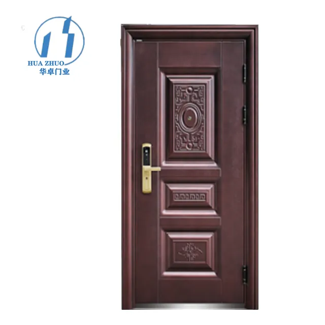 ZHOULV lembar pintu depan desain villa pintu eksterior logam