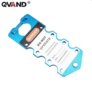 QVAND OEM üreticisi alüminyum çile kilitleme etiketleme LOTO ürünleri kilitleme etiketleme uygulamaları için ortak toka kilidi - Product Image 5