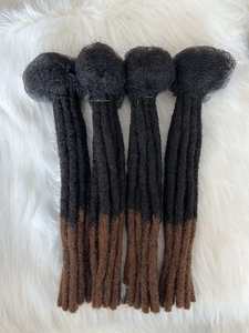 Ucuz fiyat 0.2/0.4/0.6/0.8/1cm Afro Kinky toplu T1B/27 Locs 100% insan saçı Dreadlock tığ saç ekleme - Product Image 4
