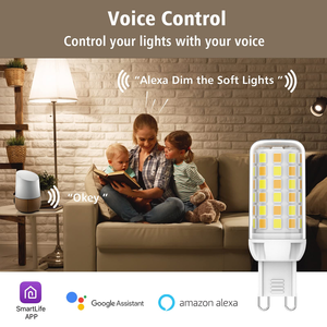 Akıllı G9 LED ışık ampul hiçbir titreşimsiz WiFi Led Led ışık ampuller 4W 320LM akıllı ampuller Alexa ile çalışmak Google ev kısılabilir parlaklık - Product Image 2