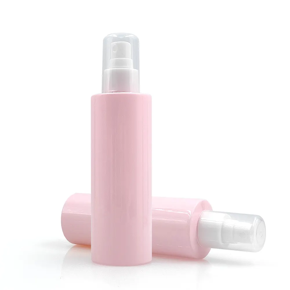Großhandel PET Pink 120ml 150ml 200ml 250ml Körper Parfüm Sprüh flaschen Kunststoff Schaum Spender Pump flaschen Big Volume Set