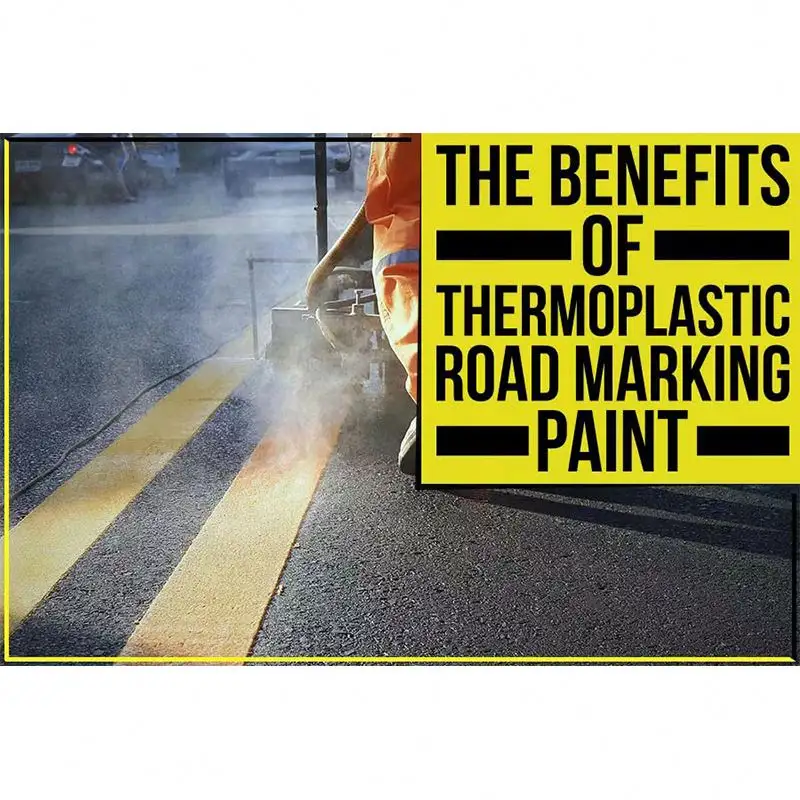 Verkeerslijnen Voorgevormde Reflecterende Thermoplastische Poedercoating Verf