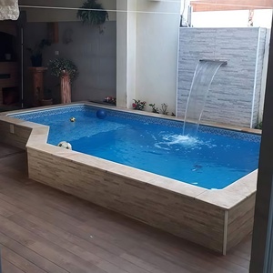 Giá thấp gia đình vườn sợi thủy tinh gỗ nhỏ Plunge Spa hồ bơi trên mặt đất hồ bơi ngoài trời - Product Image 2