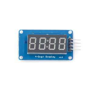Die LED-Helligkeit des 4-stelligen digitalen Röhren anzeige moduls kann mit dem mit Ardui kompatiblen Uhrpunkt-Baustein TM1637 eingestellt werden