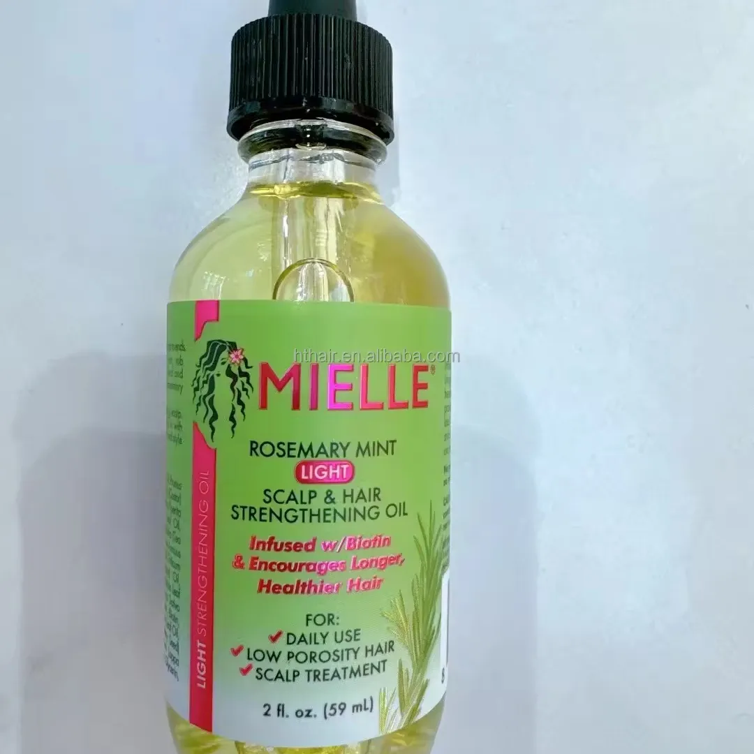 Mielle Organics Rosemary Menta Nutritivo Hidratante Fortalecer o crescimento do cabelo Óleo de Rosemary crescimento do cabelo mielle