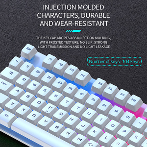 KSC-734 Colorful LED <strong>Mouse</strong> <strong>Keyboard</strong> Set 104 Keys <strong>Desktop</strong> <strong>Computer</strong> USB <strong>Keyboard</strong> <strong>and</strong> <strong>Mouse</strong> Combos - Product Image 4