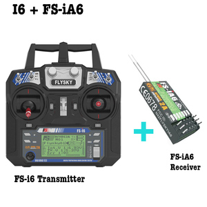 Flysky FS-i6 FS I6 2,4G 6ch Радиоуправляемый передатчик с FS-iA6 или приемник IA6B для радиоуправляемой вертолетной плоскости квадрокоптера - Product Image 6