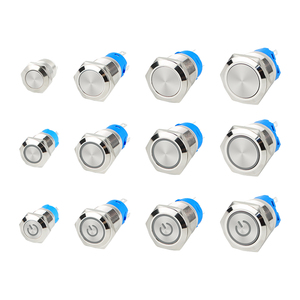 <strong>Button</strong> <strong>Switch</strong> With <strong>Indicator</strong> Light 12/16/19/22MM Self-locking and Self-resetting Metal <strong>Push</strong> <strong>Button</strong> <strong>Switch</strong> - Product Image 6