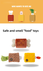 Güzel tasarım dondurma şekli peluş Pet köpekler Interactive interaktif koku oyuncaklar Pet peluş yavaş gıda arama oyuncak vokal gizli gıda oyuncak - Product Image 5