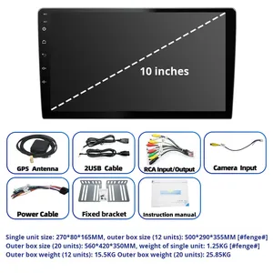 <span class=keywords><strong>Android</strong></span> All-in-One-Auto navigation Großes 9-10-Zoll-Dashboard-Radio für drahtlose Bluetooth-CarPlay-Rückfahr kamera 1 Jahr Garantie - Product Image 4