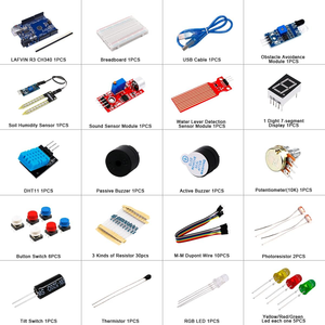 Grundlegendes Starter-Kit für die Sensor block programmierung Enthält ein Tutorial für das Breadboard-Sensor modul der Hauptplatine für elektronische Komponenten