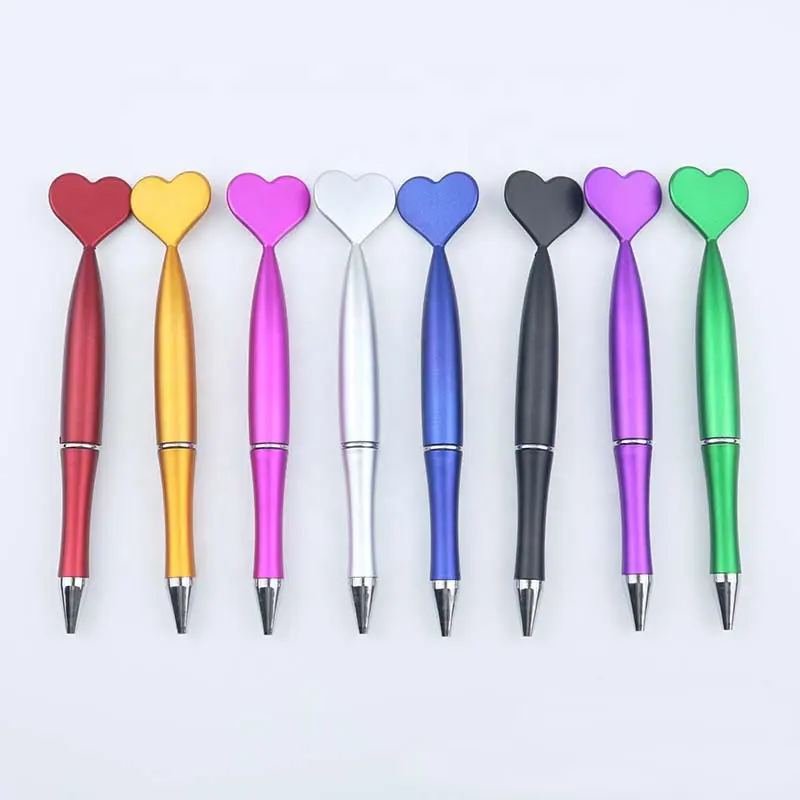 Promoción Popular bolígrafo personalizado barato mariposa estrella flor corazón forma lindo bolígrafo de plástico con logotipo impreso niños