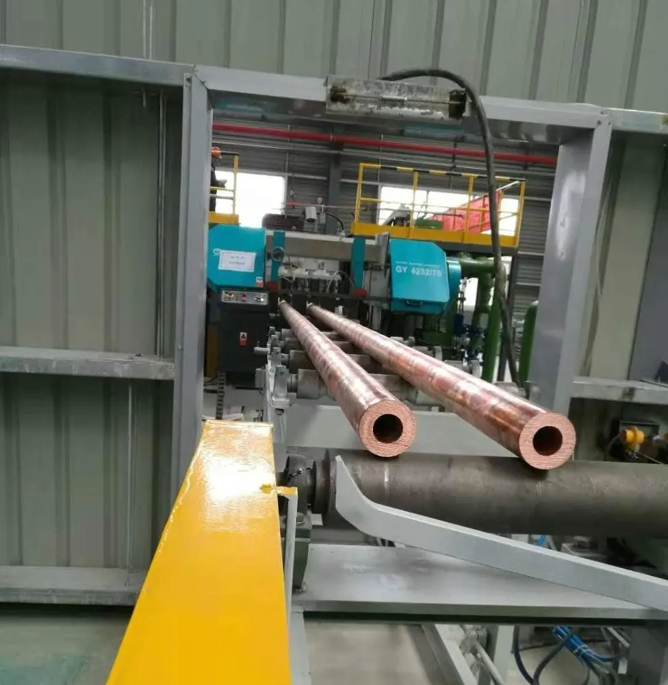 Máquina de fundición continua de tubos de latón y cobre