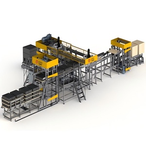 Maquinaria KBL, fabricación de ladrillos a línea de apilamiento, sistema automático de paletización de bloques, proyecto llave en mano, máquina automática de transporte de ladrillos - Product Image 1
