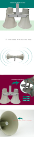 Altavoz de bocina bidireccional 30W/50W * 2 bocina pasiva activa compatible con acceso a plataforma de red POE/IP/SIP/WIFI/4G - Product Image 6