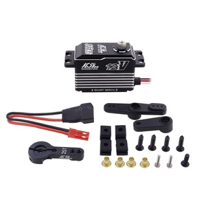 AGFRC 360 derece Servo Motor 12th RC parçaları 0.073Sec 35KG 3S IP67 2BB çelik dişliler fırçasız 12V RC canavar arabalar için RC Servo - Product Image 2