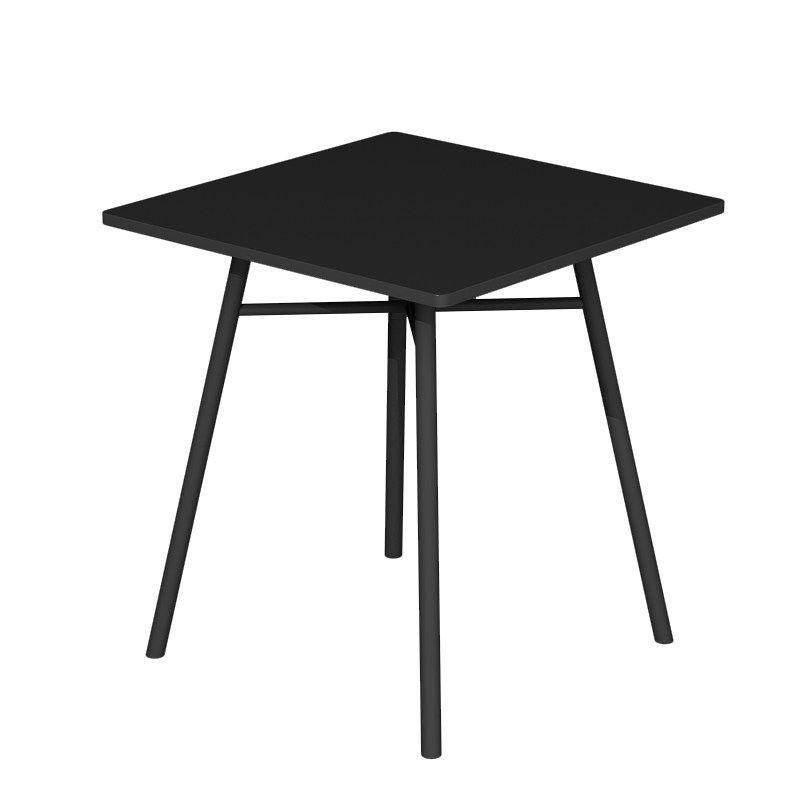 Table carrée noire