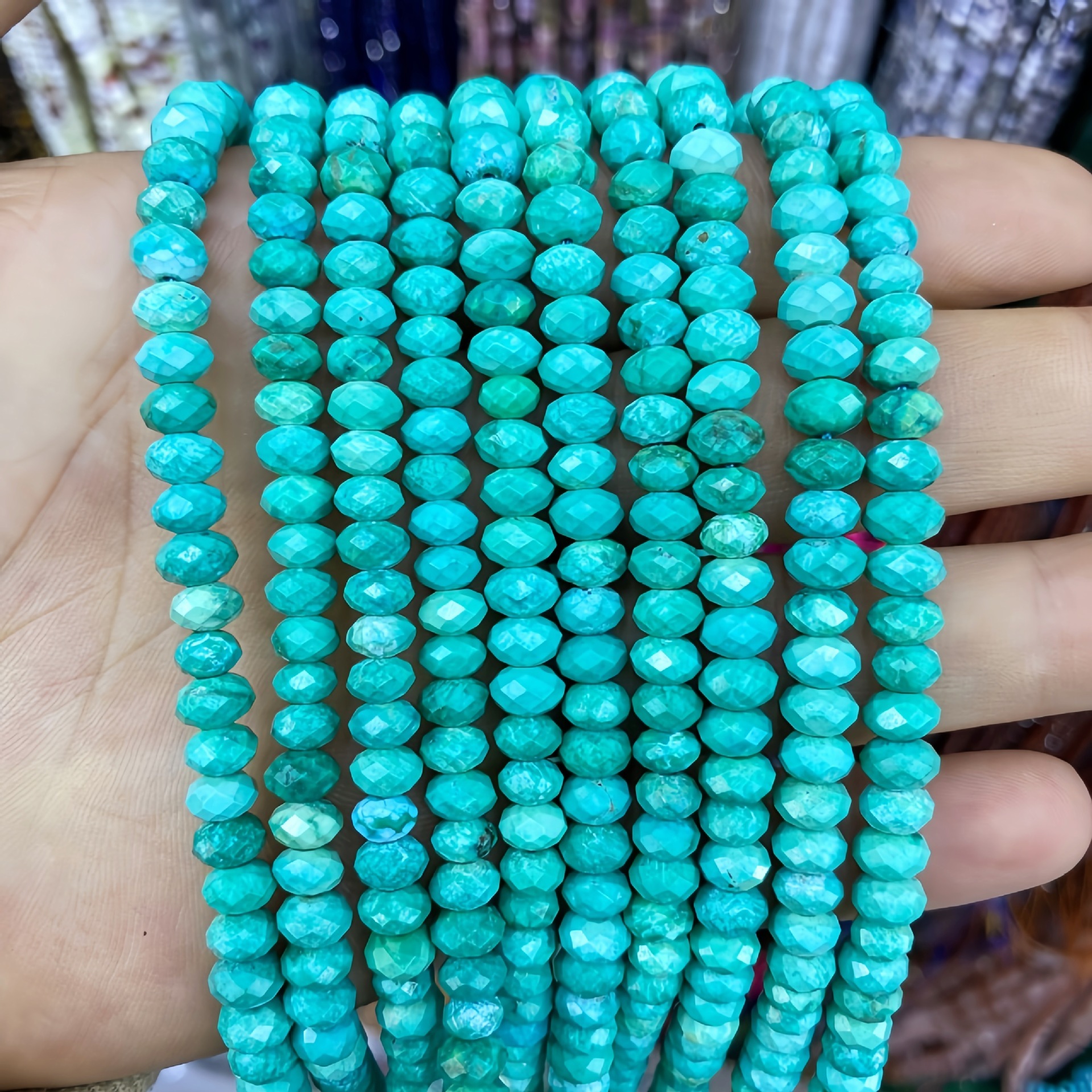 Section boulier turquoise