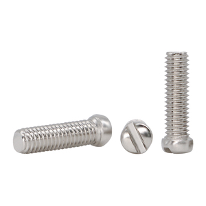 Slotted Small Round Head <strong>Screws</strong> M2 M2.5 M3 Small Head Small Cap Round Head Slotted Machine Thread Hardened Nickel Plated <strong>Screws</strong>