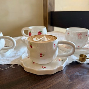 Europe French Floral Shape Custom Girly <strong>Love</strong> Retro Hand Pinch Flowers Mugs Ceramic Coffee <strong>Cup</strong> and Saucer Afternoon Tea <strong>Cup</strong> Set - Product Image 4