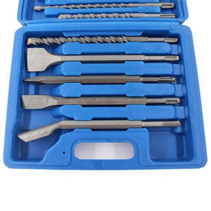 Electric Hammer Drill <strong>Bit</strong> <strong>Set</strong> SDS Plus Round Handle Slot Tip <strong>Chisel</strong> Plastic Box <strong>Set</strong> 17PCS Single TipDrill <strong>Bit</strong> <strong>Set</strong>