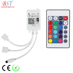 Smart WiFi LED Strip Light Controller 2 porte 144 watt per strisce luminose a LED RGB DC12V DC24V - Product Image 1