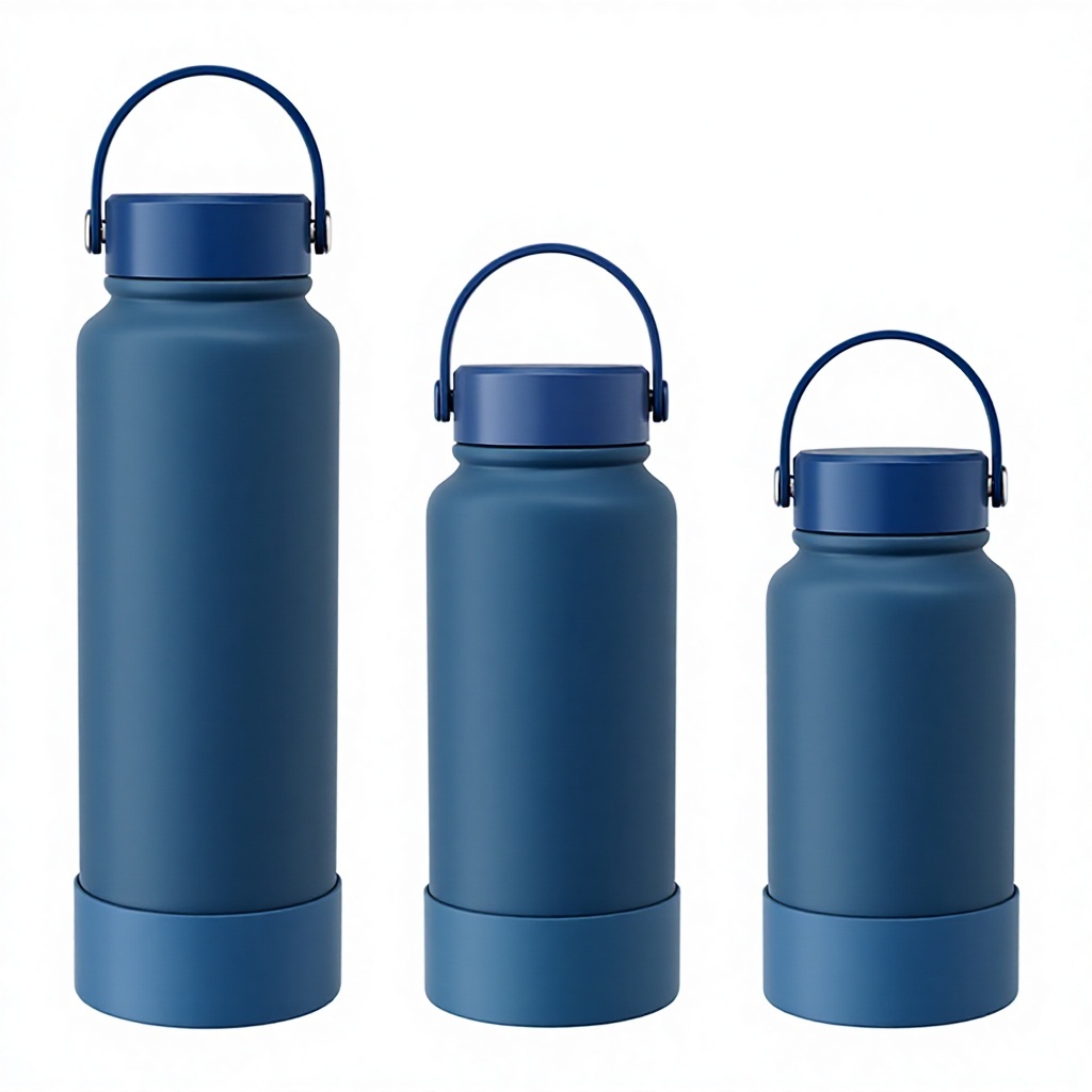Blue silicone cup sleeve