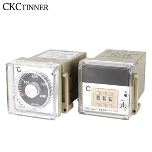Controlador de temperatura E5C4, pomo de puntero, pantalla Digital, CA 220V, salida de relé, entrada K
