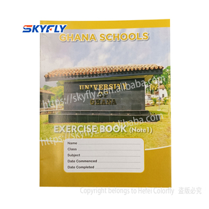 高品质文具和学校用品廉价散装练习册笔记本1a5学生定制打印学校笔记本 - Product Image 5