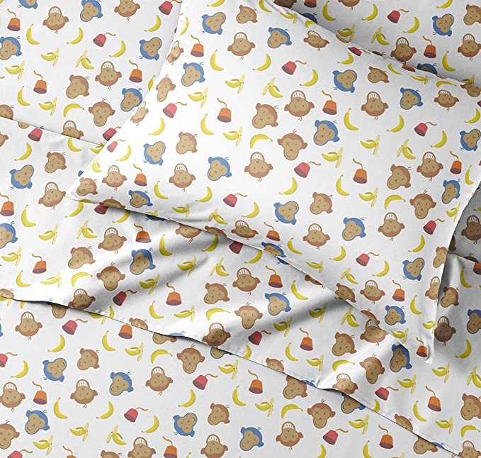 Dinosaur Digital Print 100% Polyester Toddlers Bed Sheets for Children