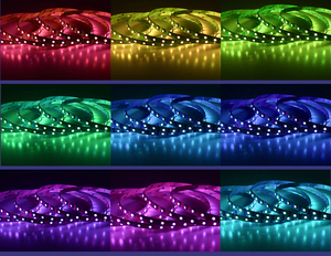 ชุดแถบไฟ LED 600LED 12V 10M 20คีย์รีโมทคอนโทรลอัจฉริยะไฟ LED 5050 RGB - Product Image 5